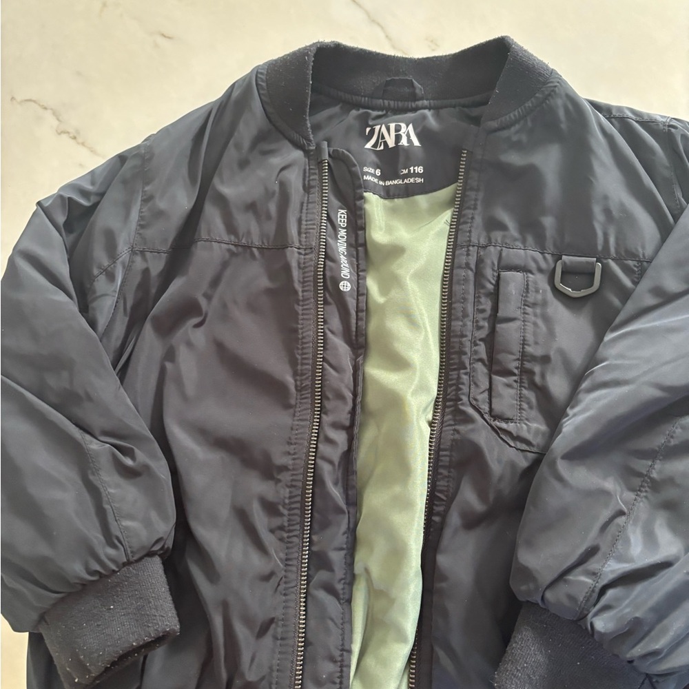 Zara Black Two Bomber Jackets Kids